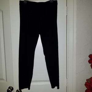Nice black knit slacks. Lg